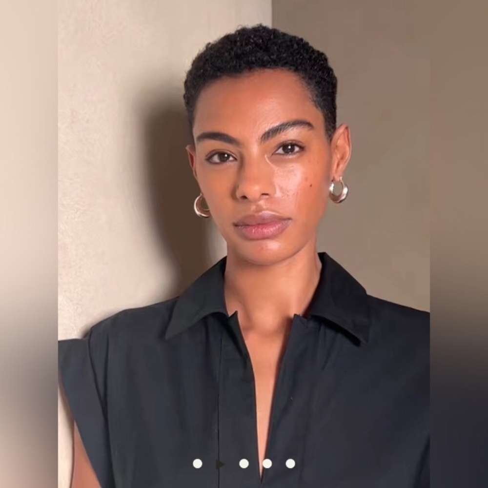 NWT! Black Banana Republic Collar-Neck Poplin Midi Dress - Multiple 🦋⭐️ - Picture 2 of 8